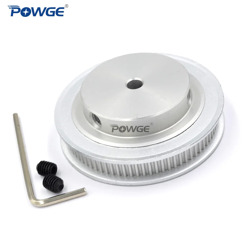 POWGE 80 fogak 2GT Időmegállapítás Szállítő csiga Felfelé tör 6/6.35/8/10/12/14/15/16/17/19/20mm számára GT2 nyitva Egyidejű Deréköv Nagyvonalúság 6/10mm 80teeth 80T