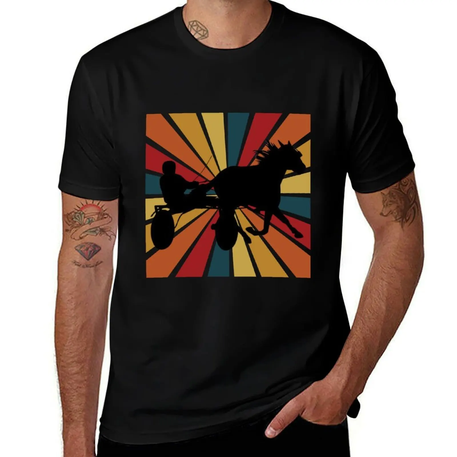 

Horse Racing Vintage T-Shirt custom shirt shirts graphic tee korean fashion graphic t shirts t shirts men