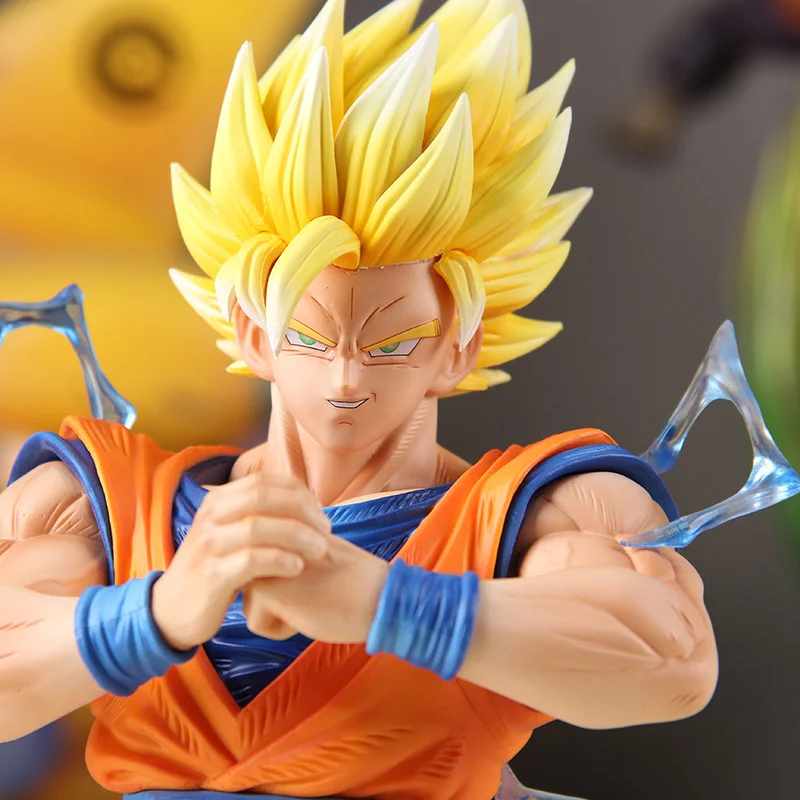 Dragon Ball Anime Figure Goku Figures 30cm Super Saiyan 2 Son Goku Pvc Figurine Statue Model Doll Collection Toy Christmas Gifts