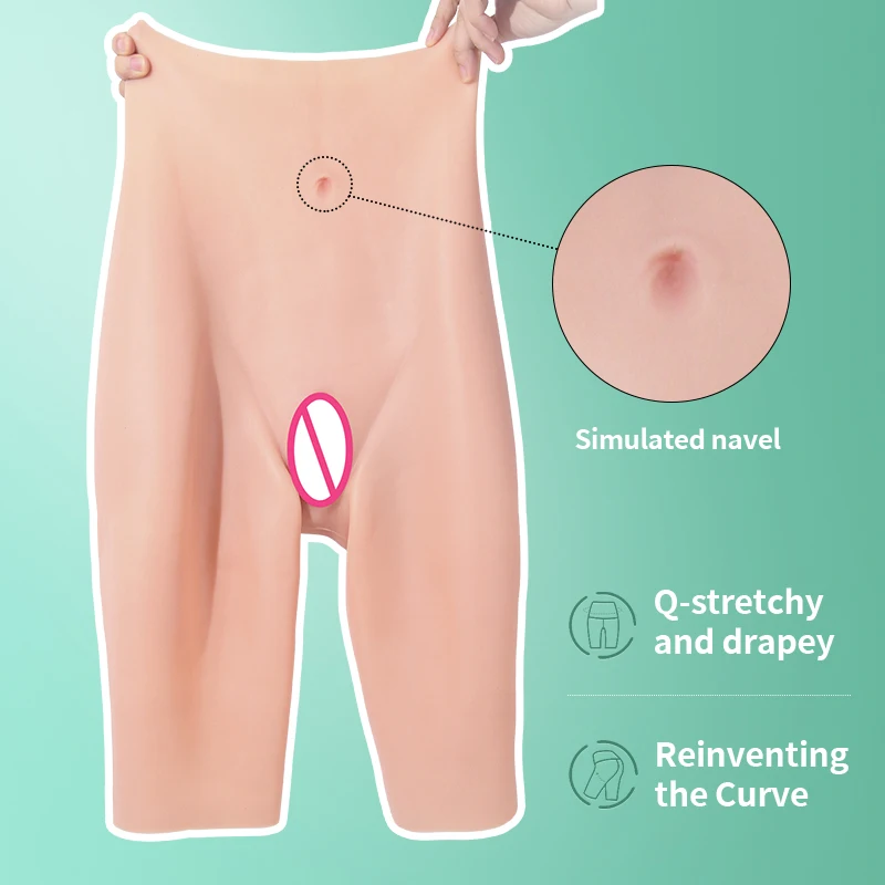 ONEFENG  Men Silicone Hip Pad Pant Enhanced Thickening False Vagina Trousers Cosplay Dress-up Big Ass Underwear Plus Oversized