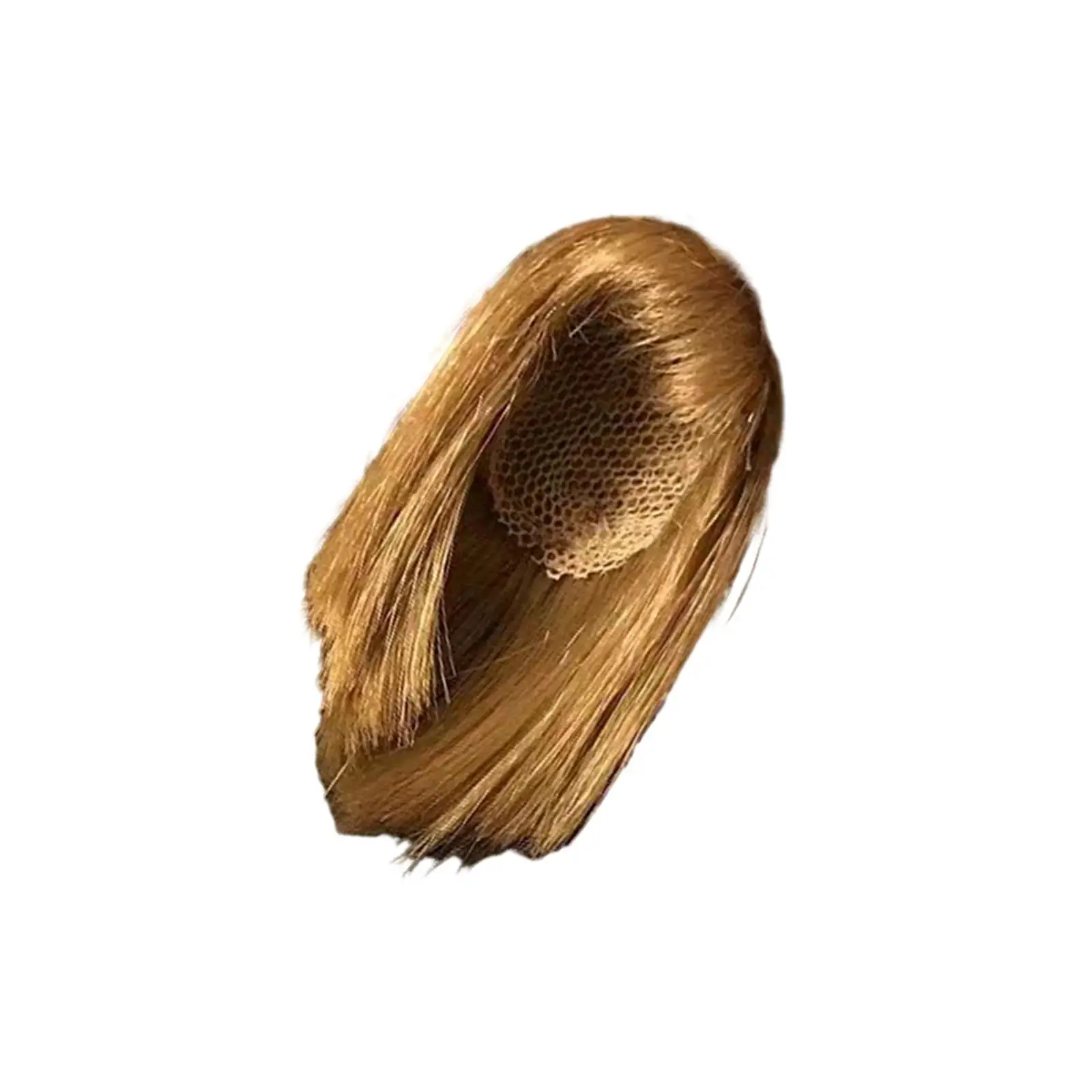 Replacement Blonde Hair for 1/6 Scale Female Action Figure 12 Inch Doll Wig Long Straight Simulation Fiber Accessory Part