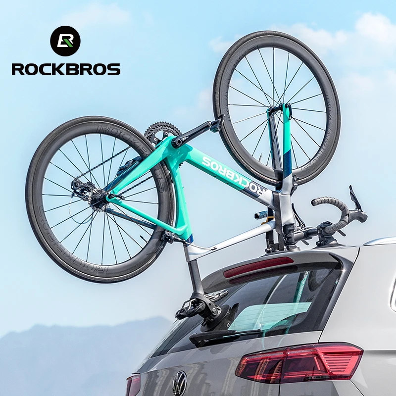 ROCKBROS Bike Car Racks Portable Suction Cup Roof-Top Quick Release Bicycle Racks  Aliuminum Alloy MTB Road Carrier Cycling Rack