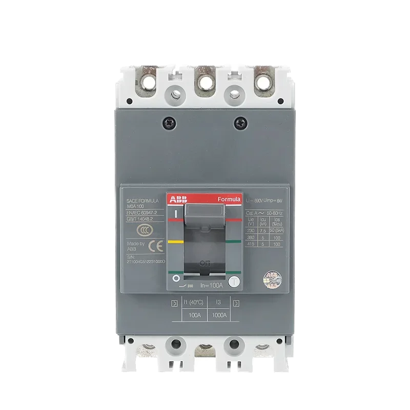 

ABB Formula Molded Case Circuit Breaker Air Switch M0A100