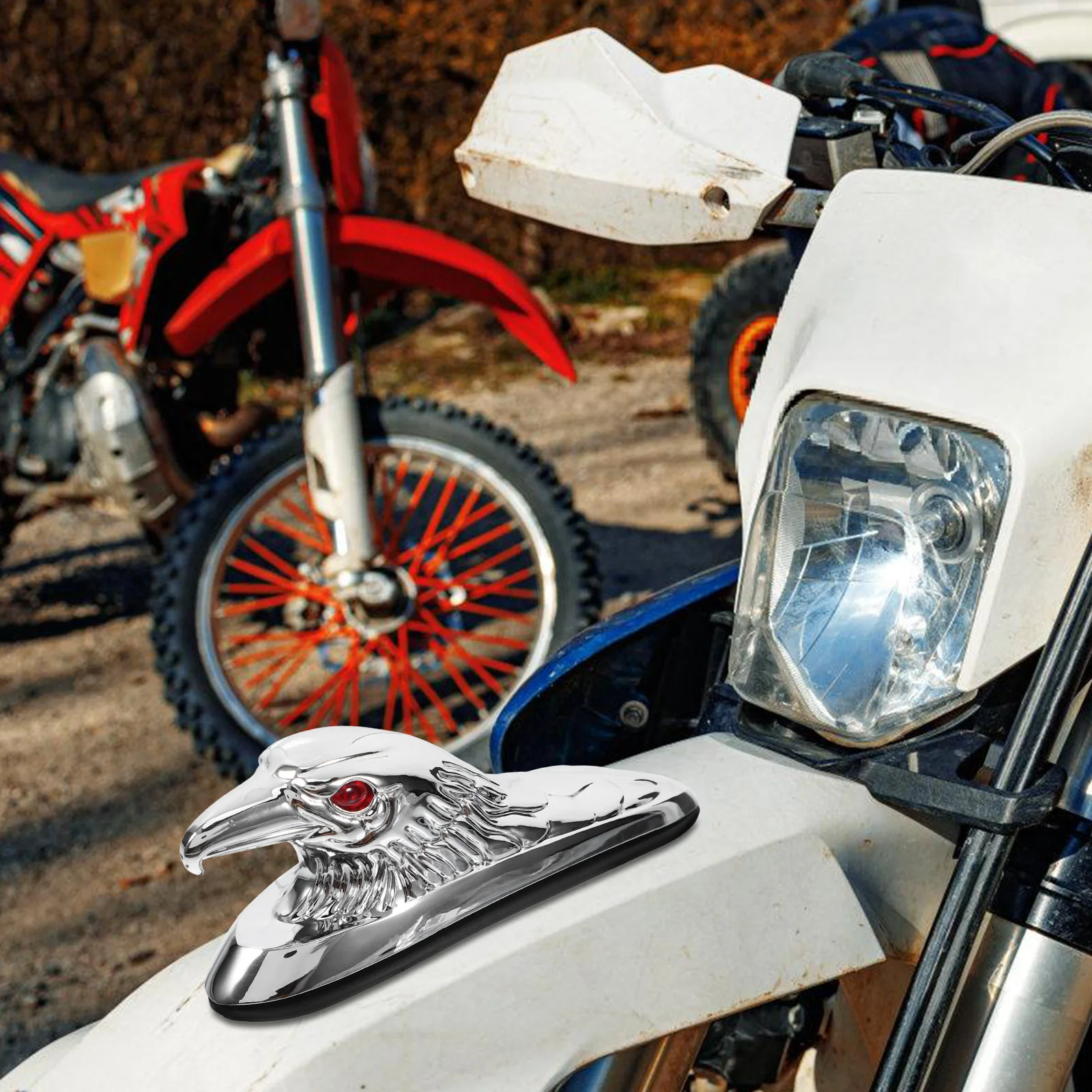 5pcs 5 PCS Eagle Head Decoration Bike Mudguards Hood Ornament Automobile and Motorcycle Accessories