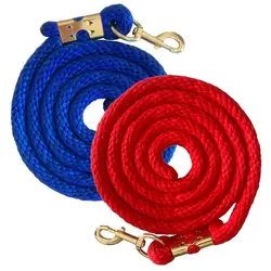 6.5ft Extra Thick Horse Leading Ropes Weave Equestrian Rein With Snap Braided Horse Bridle Leading Leash For Equestrian Sports