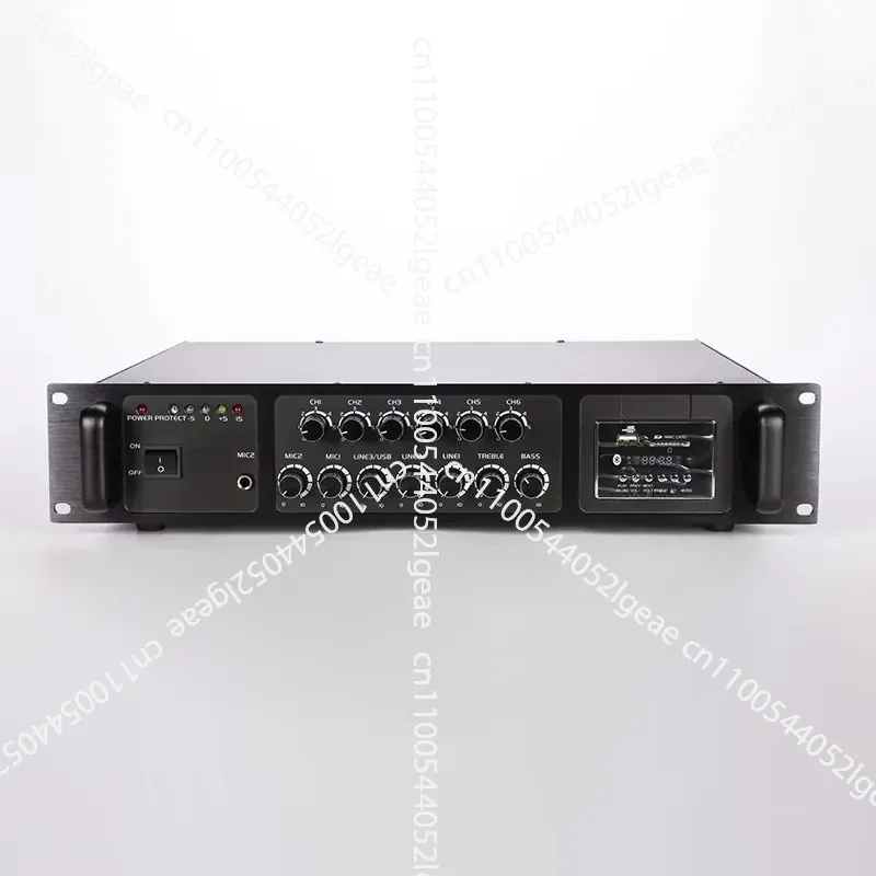 PA-5500USBD Household Power Amplifier, High Quality 500W 4-16 70V 100V Aluminum Alloy Material, with FM Function
