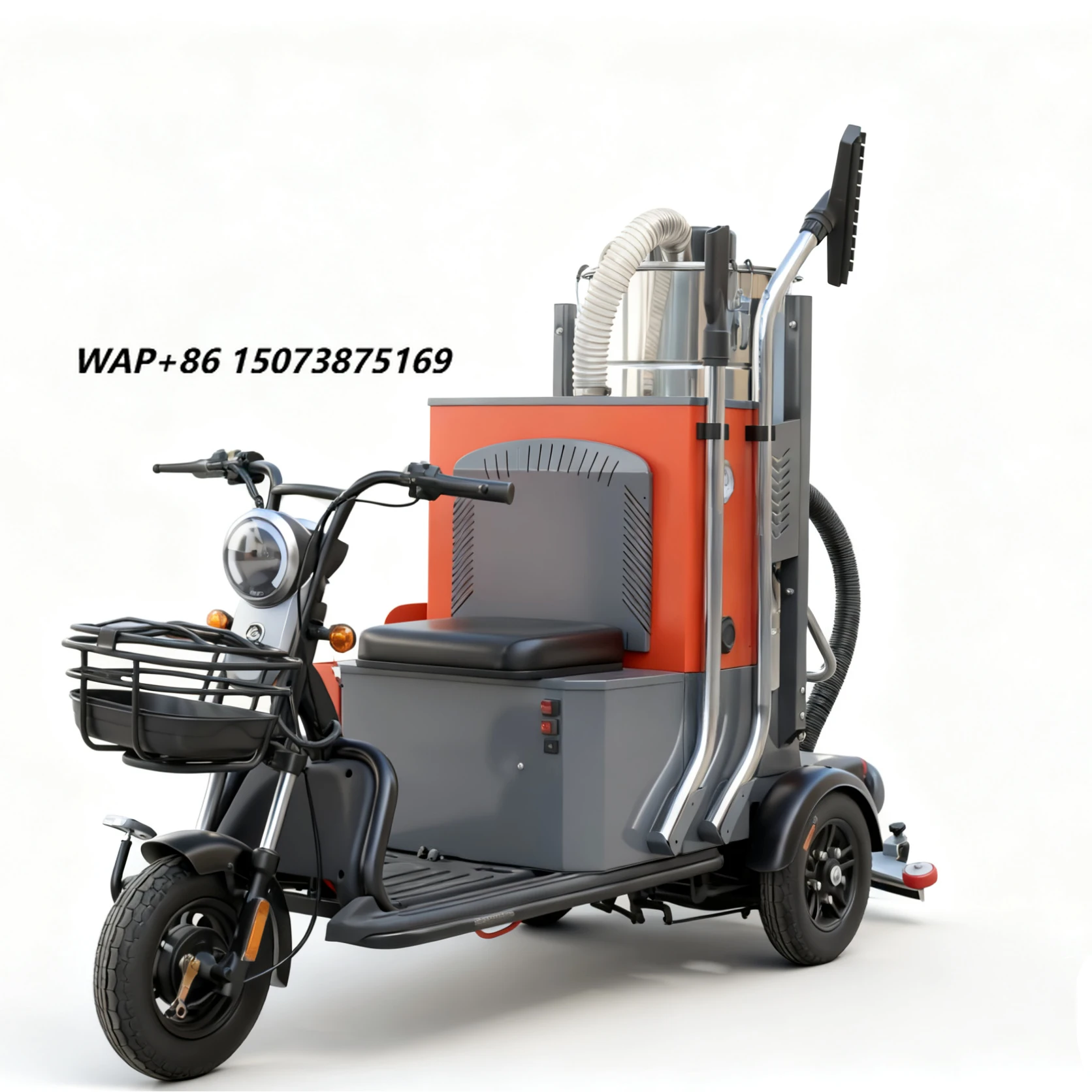 Boshuo Electric New Dry & Wet Ride-on Industrial Cyclone Vacuum Truck Dust Collector 2800W 48V Dust Cleaning