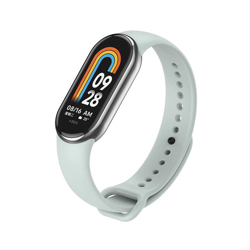 Siliconen bandje voor Xiaomi Mi Band 9 8 bandje NFC sport rubberen armband polsbandje Pulseira Correa Xiaomi Smart Band 10 accessoires