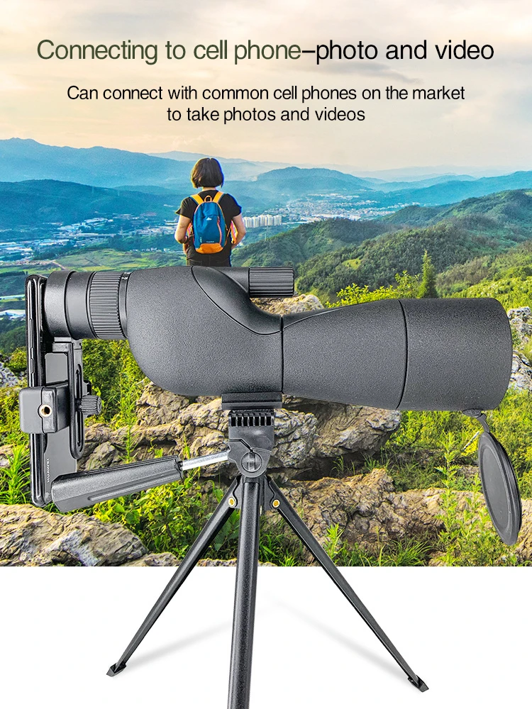 Imagem -03 - Monocular hd Spotting Scope Zoom Telescópio Poderoso Prisma Bak4 Lente ed Acampamento ao ar Livre Observação de Pássaros Tiro 2575x60