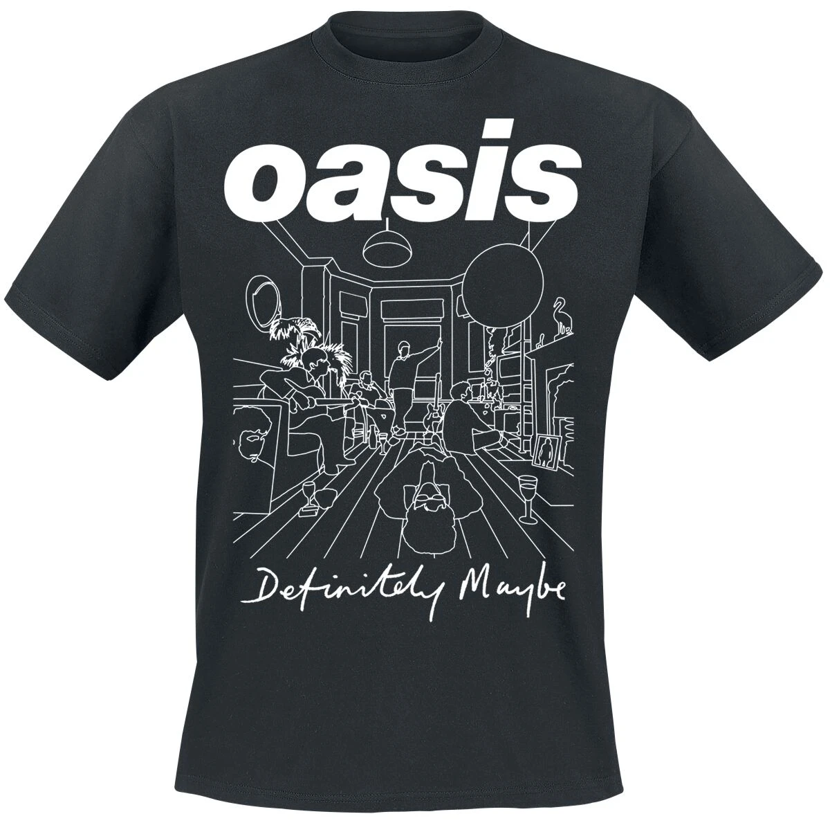 Oasis Graphic Cotton Band T-shirt Unisex Summer Short Sleeve Fashion Brand Tee Luxury Casual Vintage Tees