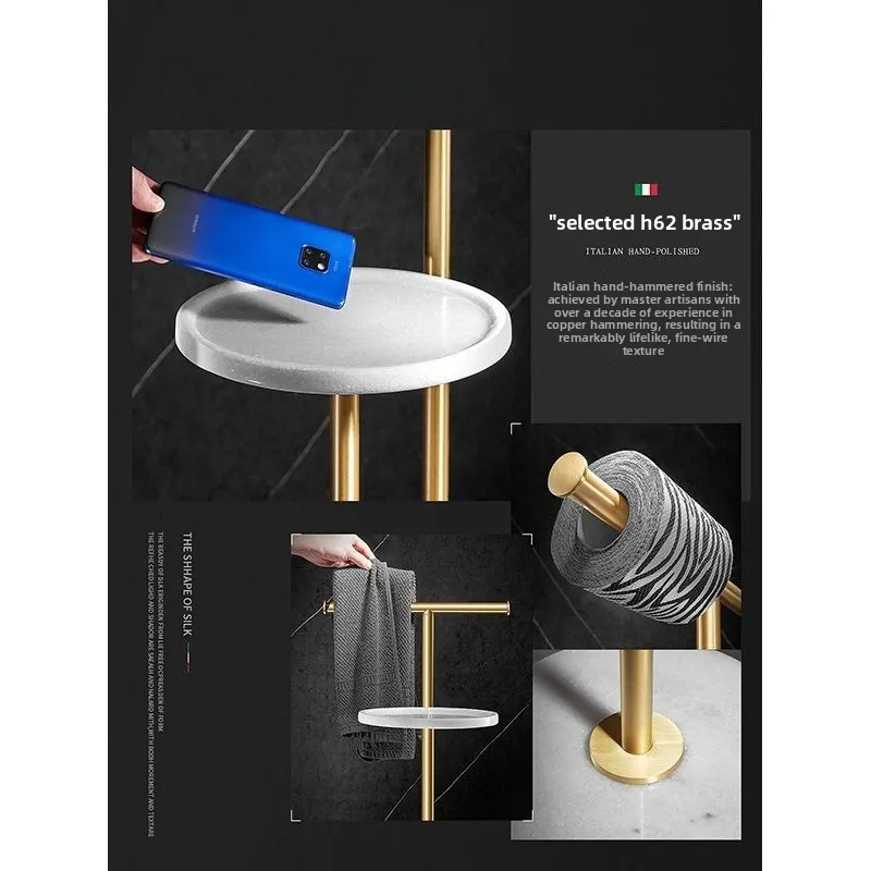 Floor towel rack Creative vertical bath towel rack Bathtub rack Storage rack
