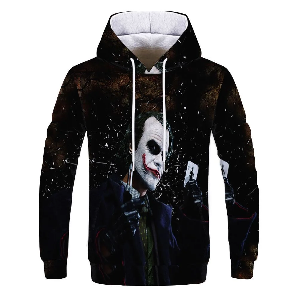 New American Retro Fashion Trend for Both Men and Women Pullover Suicide Squad Series 3D Printed Hoodie Street Hip-hop Style