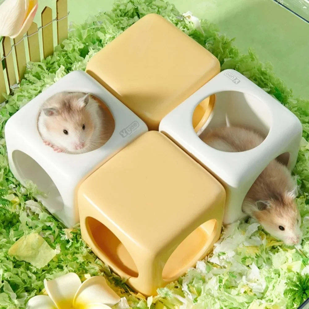 Ceramic Hamster Tunnel Nest Bite Resistant Guinea Pigs Tunnel Shelter Easy To Clean Hamster Accessories Small Pet Supplies
