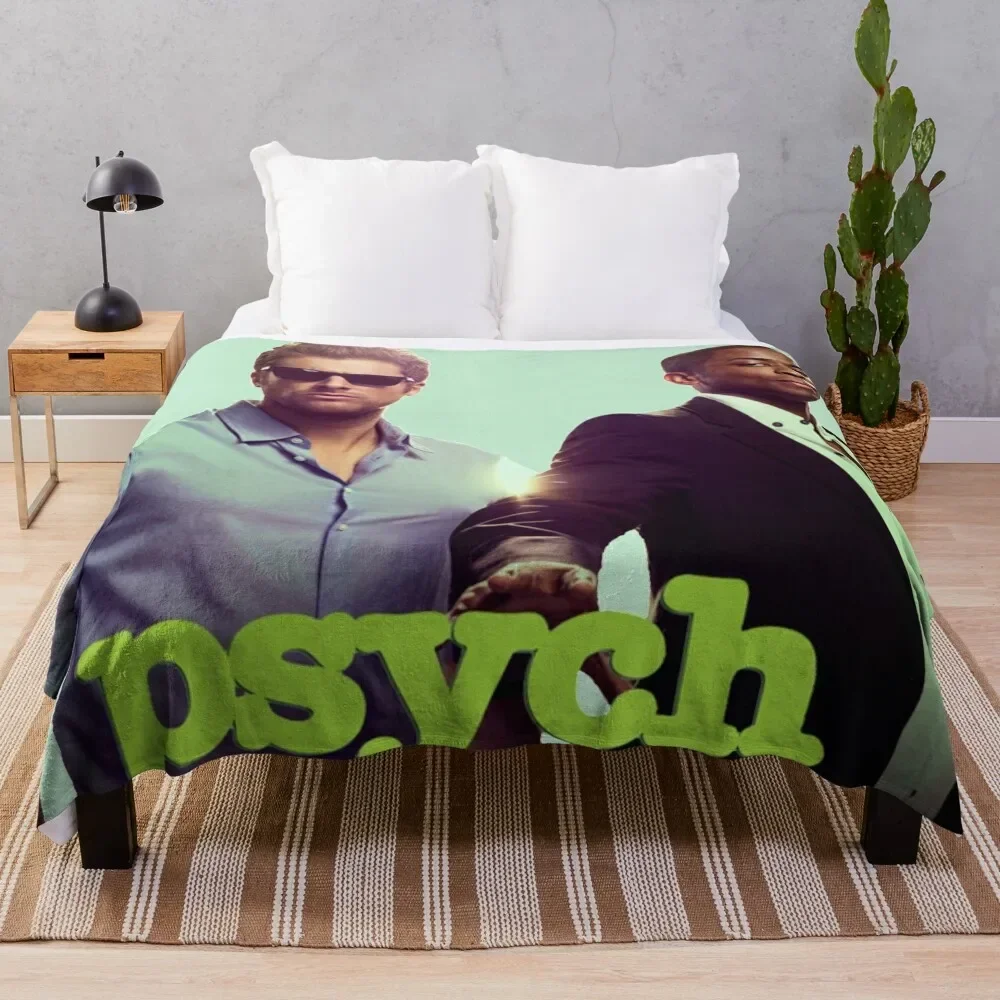 Psych Throw Blanket sofa bed warm winter Blankets