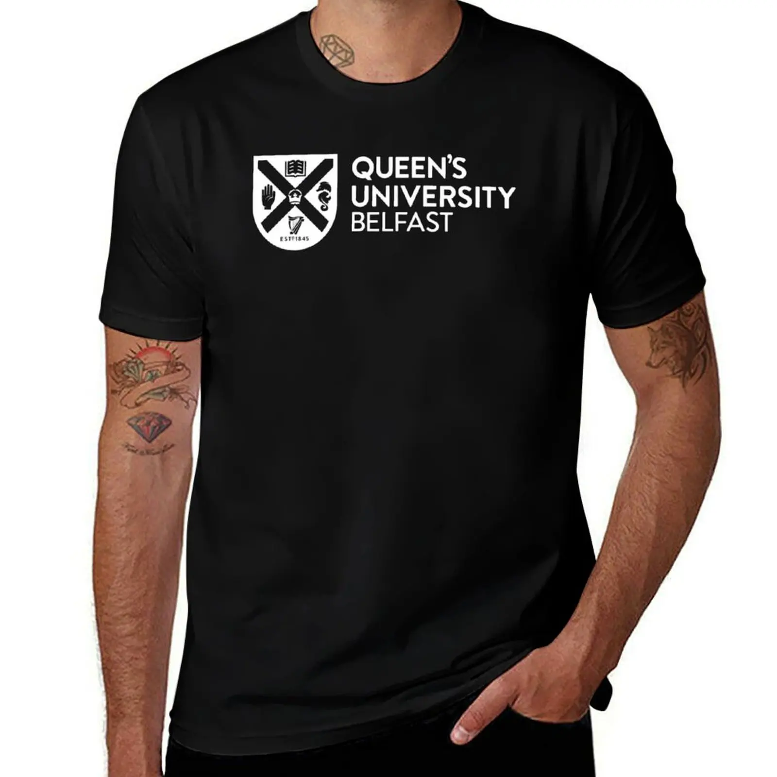 

Vintage Belfast - Queens University Logo T-Shirt shirts graphic tees graphic tee shirt funny costumes Short sleeve tee men