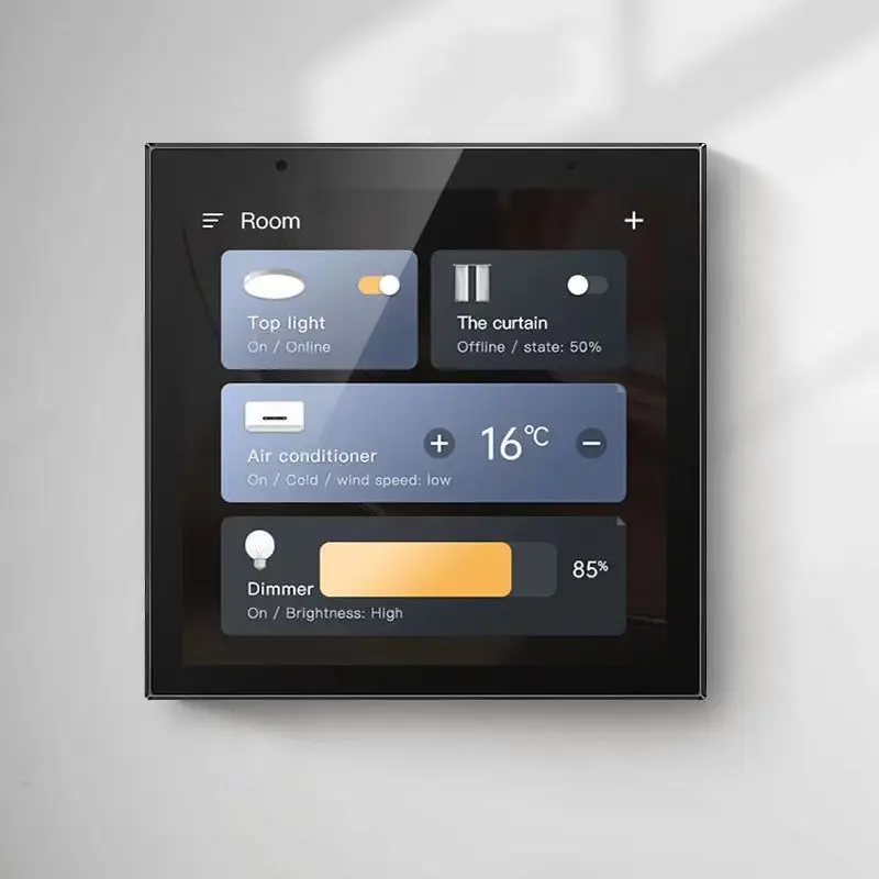 Golden Security 4" Touch Screen 2 Way Ceiling Speakers Tuya Gateway Central Control Panel For Smart Home Device