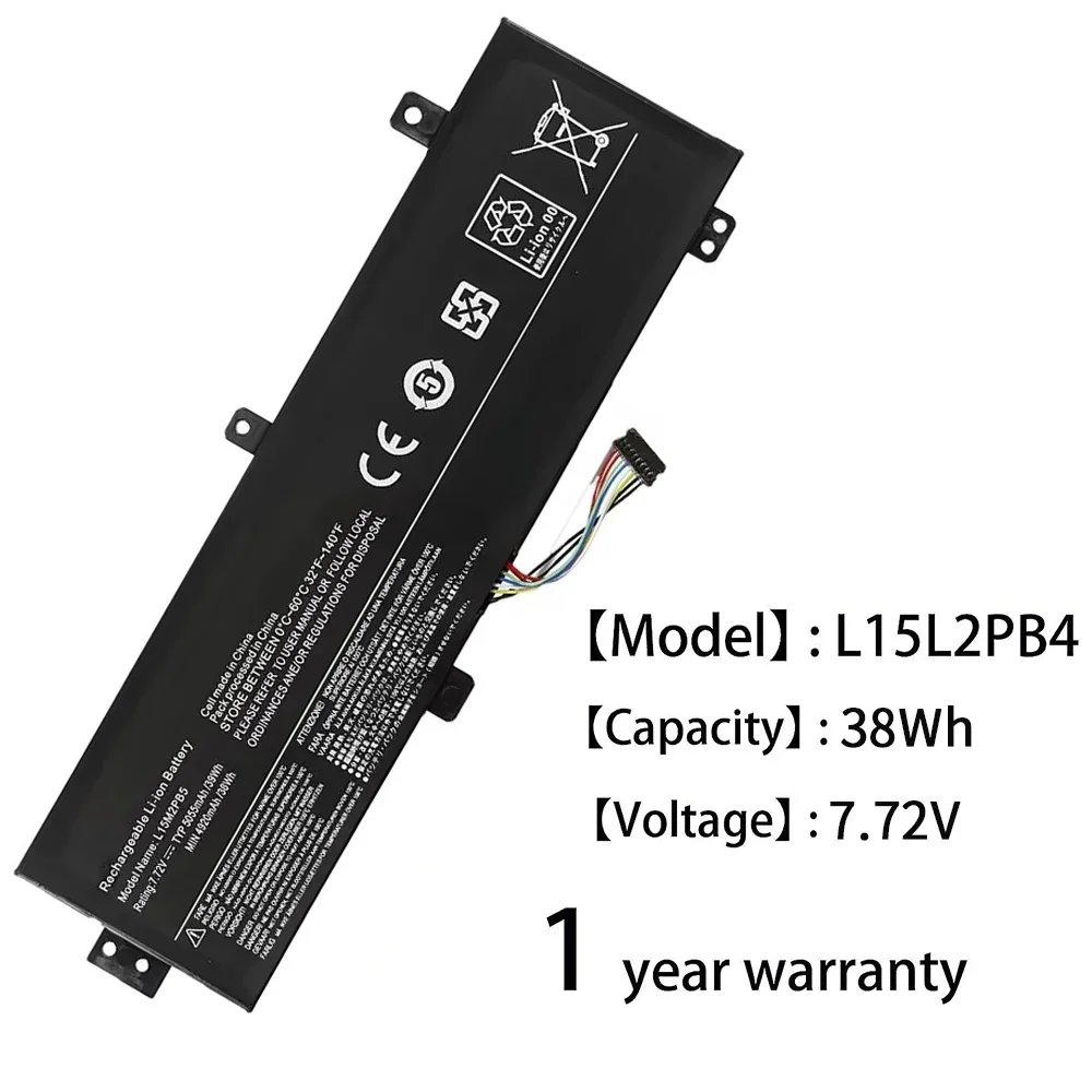 L15L2PB4 Laptop Battery for Lenovo L15L2PB5 L15C2PB5 L15M2PB5 L15M2PB3 IdeaPad 510-15ISK 510-15IKB 310-15ABR 310-15IKB Series