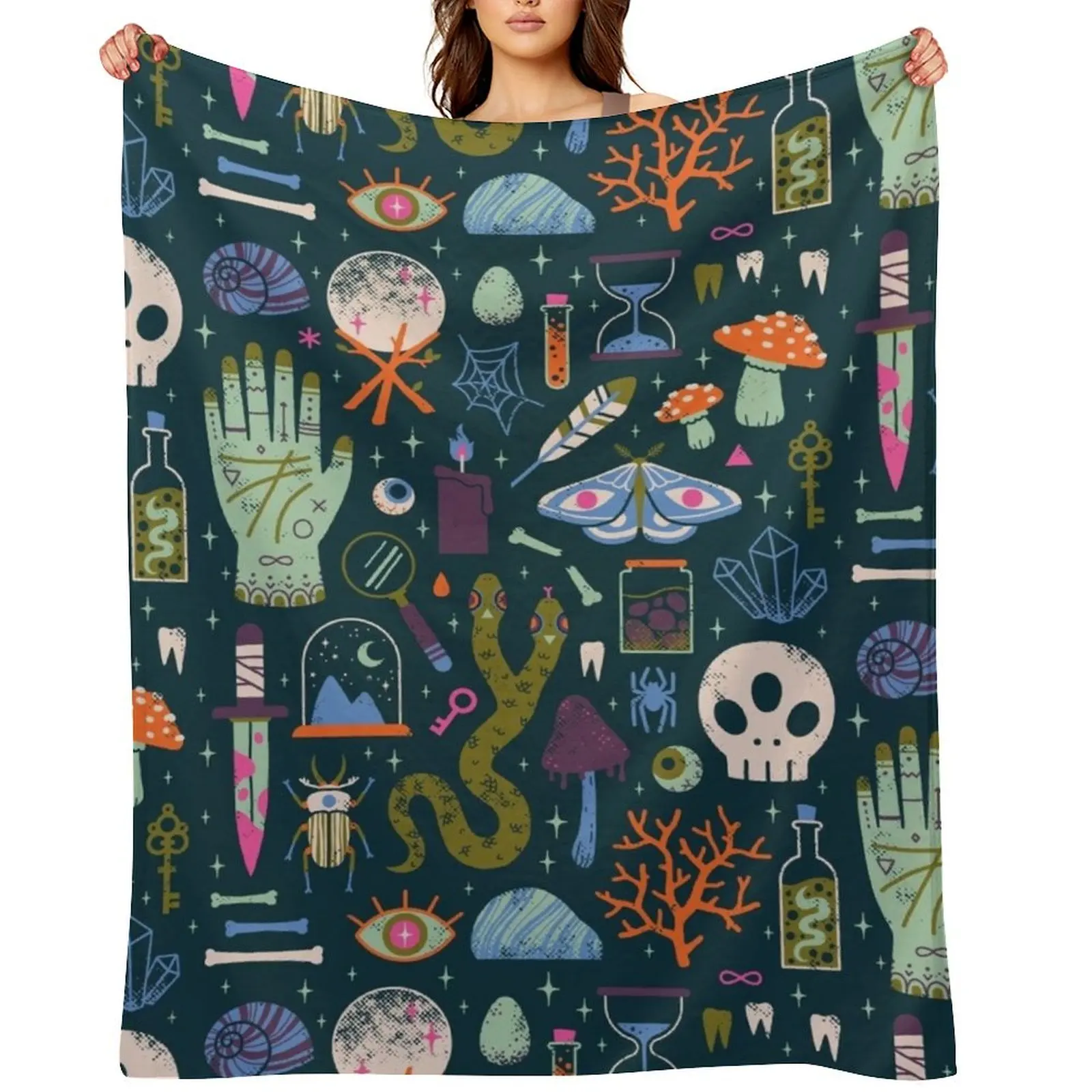 Curiosities Throw Blanket Soft Plaid anime Soft Decorative Sofas Blankets