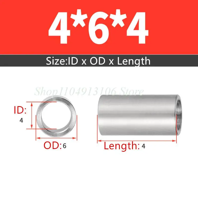 304 Stainless Steel Bushing Washer Gasket M10 M12 M13 M14 OD 12 14 15 16 18 30mm Unthreaded Round Hollow Standoff Spacer Sleeve