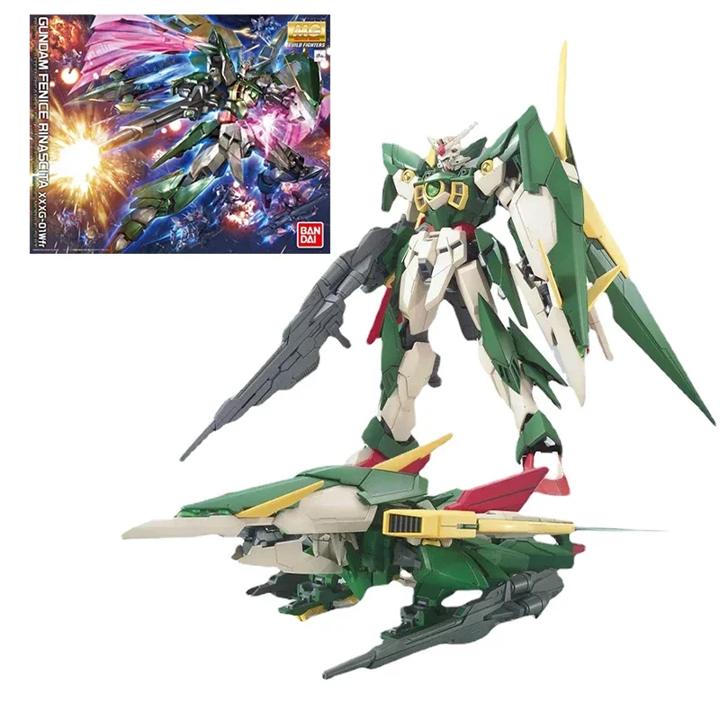 

Bandai Original Gundam Model Kit Anime Figure MG 1/100 Fenice Rinascita Collection Gunpla Anime Action Figure Toys for Children