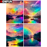 HOMFUN 5d Diamond Painting Full Square/Round \