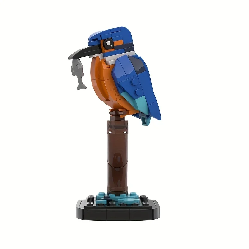 MOC Animal Kingfisher Robin Great Tit Goldfinch Bouwstenen Set Vogel Model Bakstenen Montage Speelgoed Kerst Verjaardagscadeau - afbeelding 1
