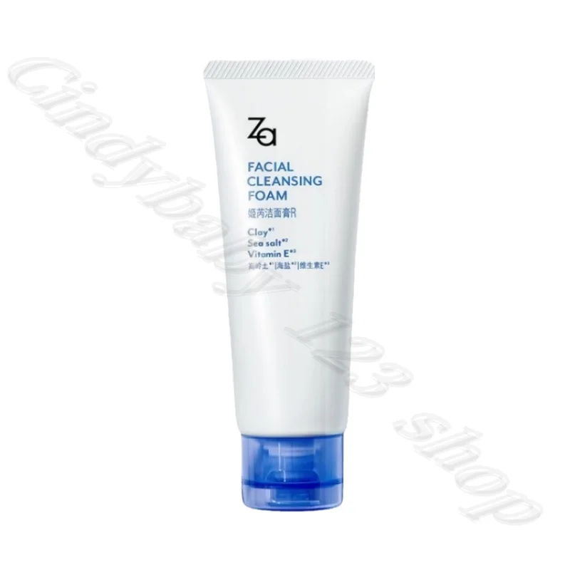 ZA Cleansing Sea Salt Facial Cleanser Gentle Cleansing Shrinks Pores Soothes Skin Dense Foam Easy to Rinse 100g