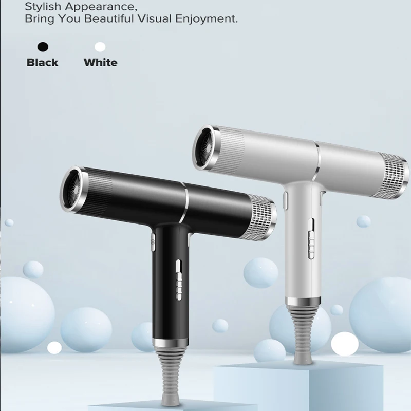 High-power ion hair dryer, with care function, household hair dryer, suitable for use in homes, salons and hotels