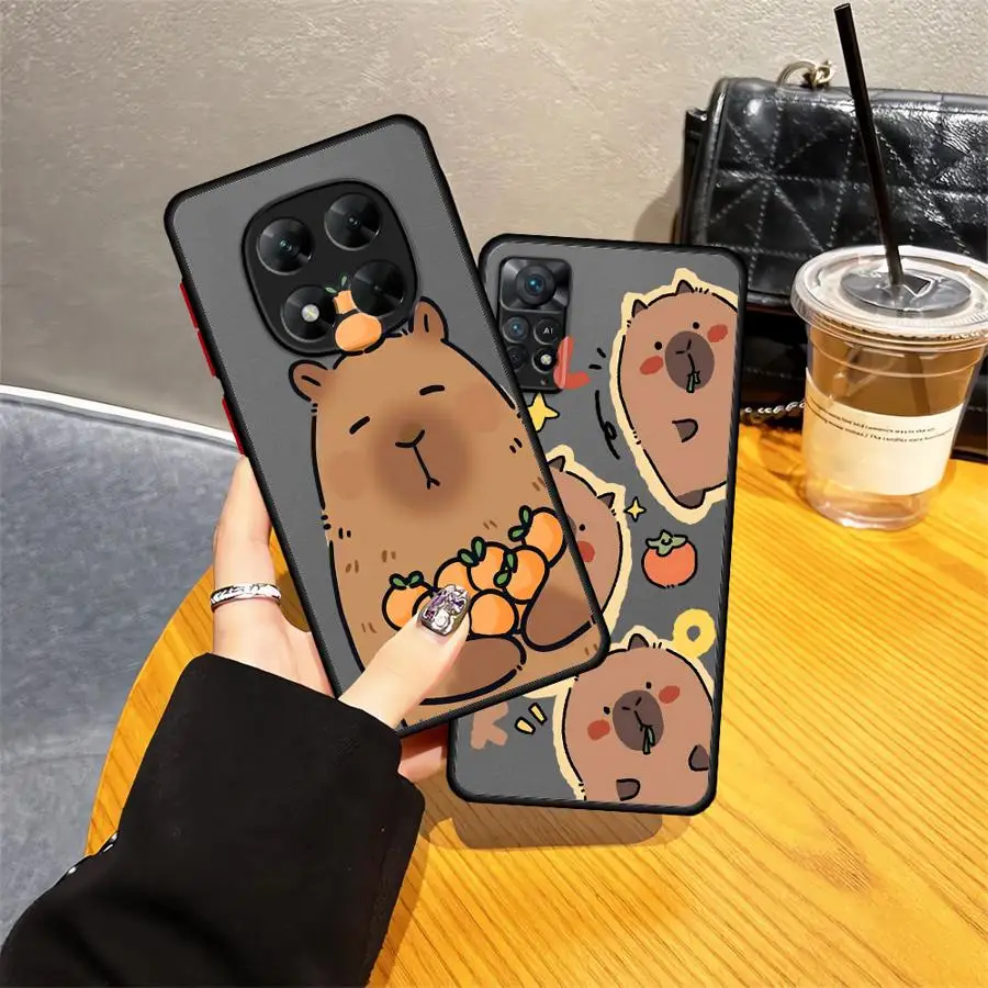 حافظة كابيبارا المضحكة لهاتف Xiaomi Redmi A1 A2 A5 10 K40 Pro 9 غطاء ناعم
