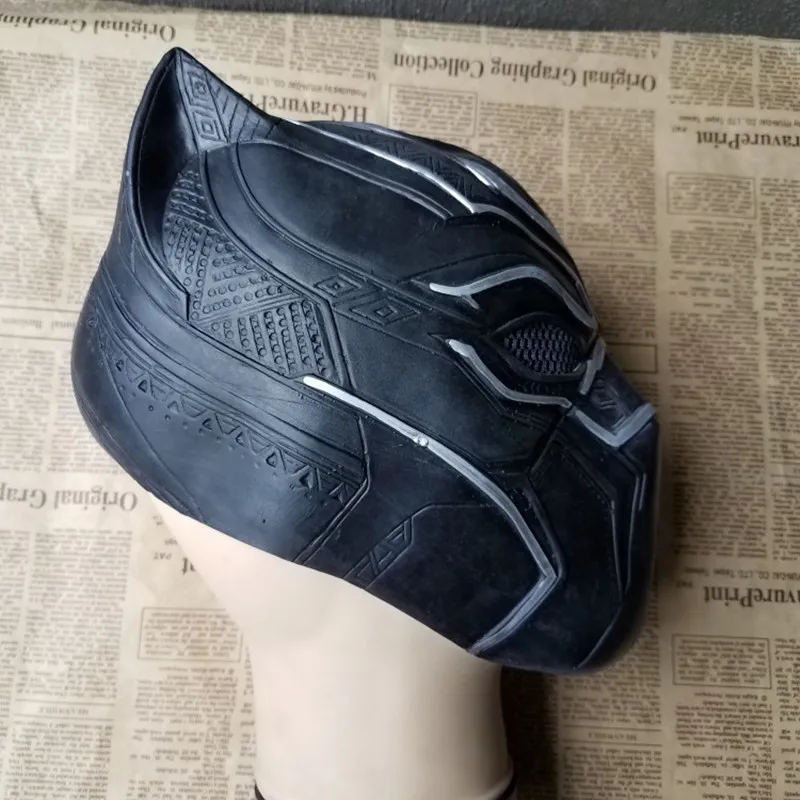 Black Panther Mask Cosplay Captain America Movie Helmet Movie Props Funny Black Panther Headgear