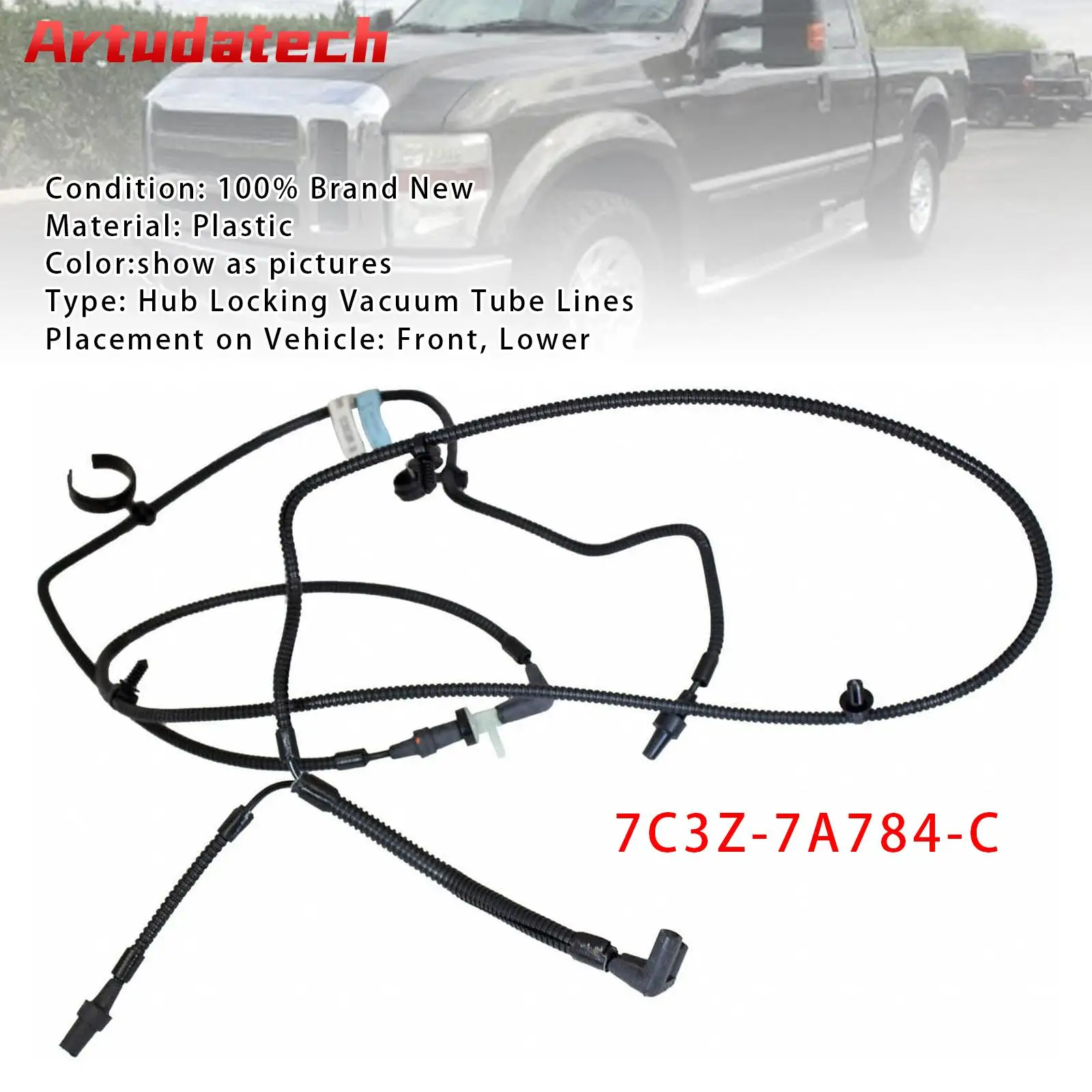 

Вакуумные трубки с фиксатором Artudatech 7C3Z-7A784-C для Ford F-250 Super Duty 2008 2009 2010, автомобильные аксессуары