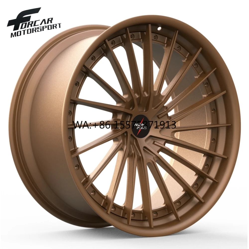 

Forged Two-piece Aluminum Alloy Sport Wheels 18-24 Inch 5x120 Painted Custom Design Passenger Car Rims