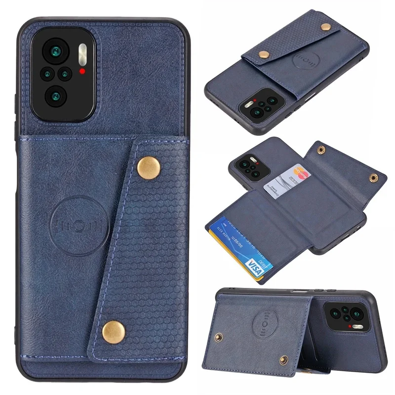 For Xiaomi Poco M5S Case Magnet Car Holder Card Slot Wallet Leather Phone Case for Poxo Poko Little M5S M5 S PocoM5S Back Cover