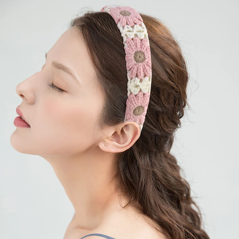 1pc Bohemian Headband Hair Bands For Women Simple Ethnic Style Print Flower Headband Girls Travel Seaside Hair Hoops Headwear