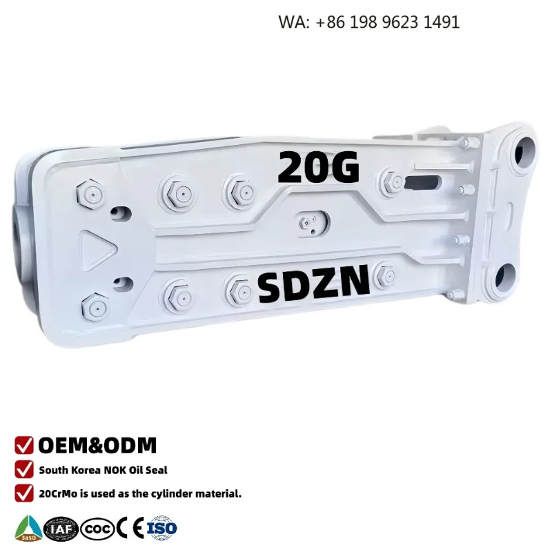 High Frequency Box Hydraulic Breaker Heavy Duty Concrete Demolition CE Certified Tool 7-14 Ton Engineering Excavator