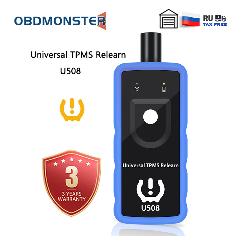 Universal U508 TPMS Reset Tool Auto Tire Pressure Monitor System TPMS Relearn Tool Car Sensor Security Alarm For Volvo BMW Audi