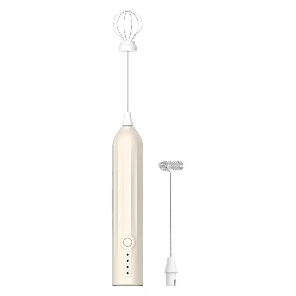 3-Speed Rechargeable Electric Milk Foam Machine Coffee Mixer Handheld Egg Beater Kitchen Cream Mixer view 5