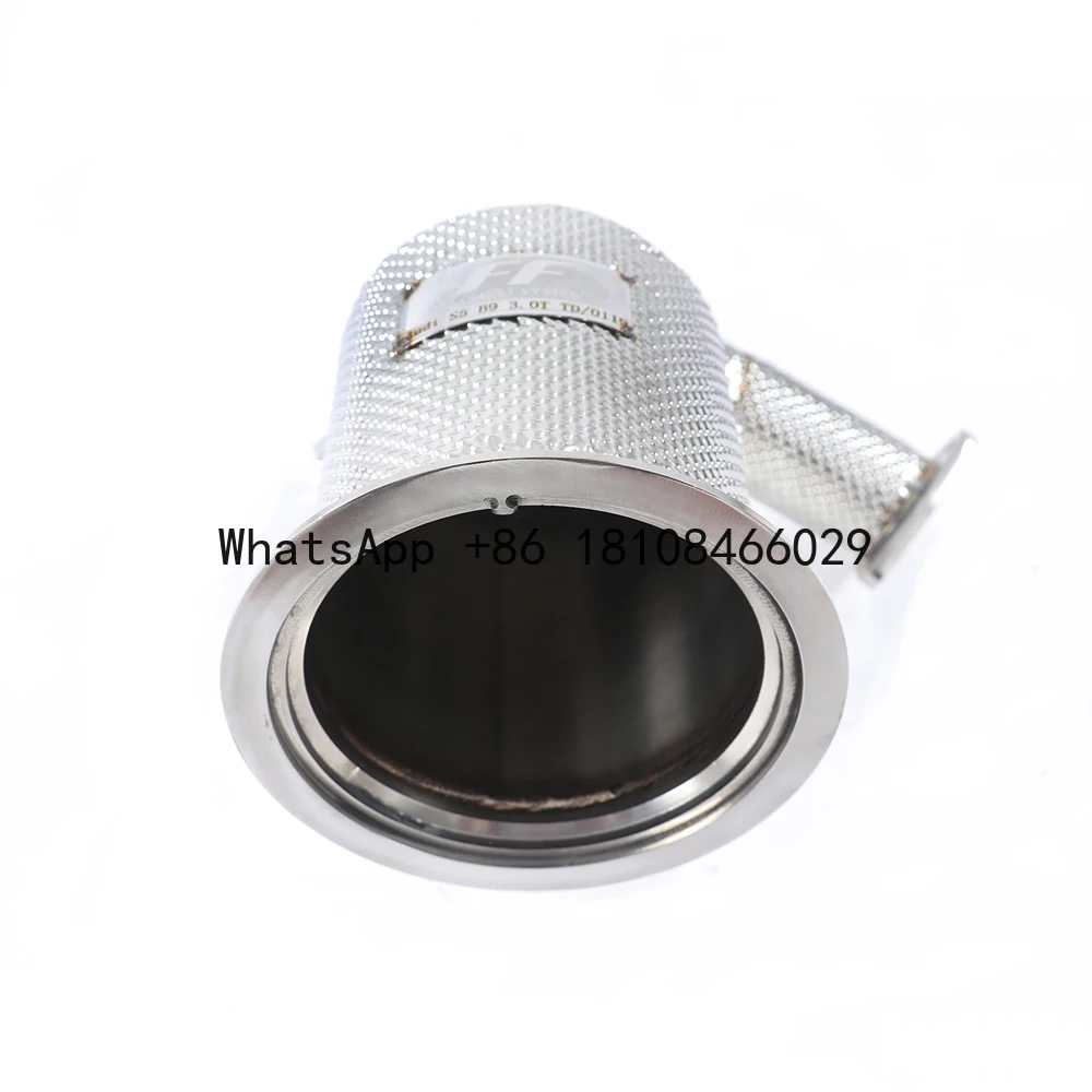 

Automotive Exhaust System Heat Shield Catless Exhaust Downpipe for Audi S4 S5 B9 3.0T