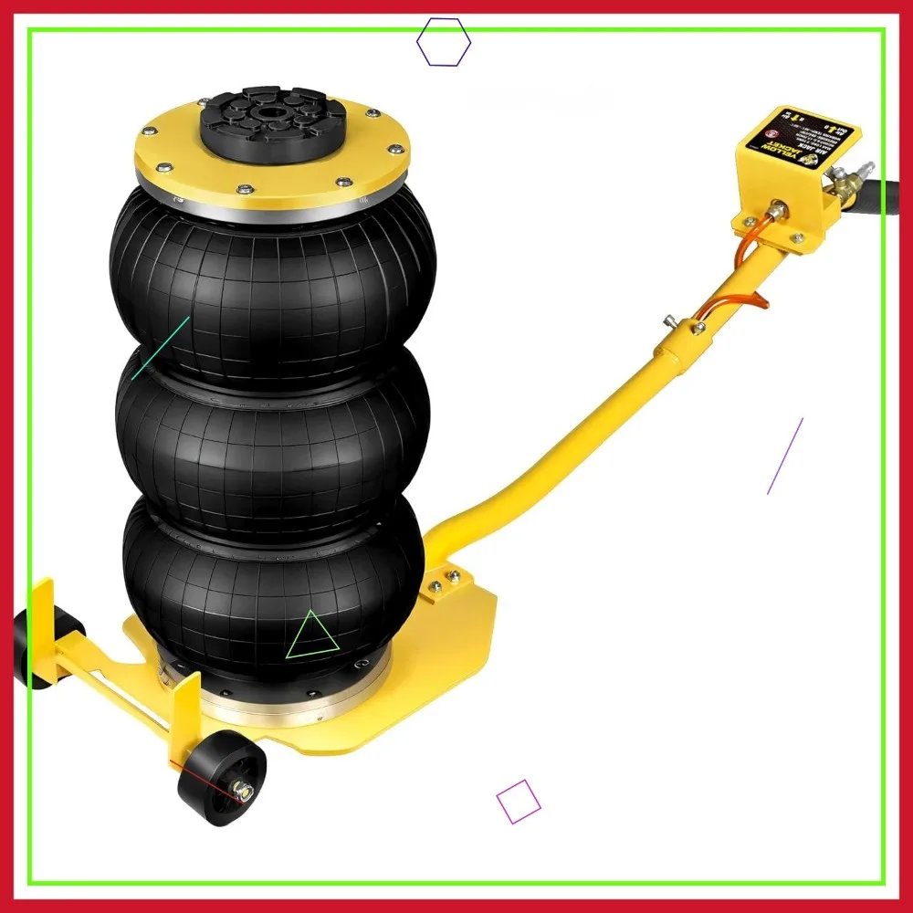 

3 Ton Triple Bag Air Jack with Steel Pipes, Portable Pneumatic Lift for Cars and SUVs, Fast Lifting in 3-5 Seconds