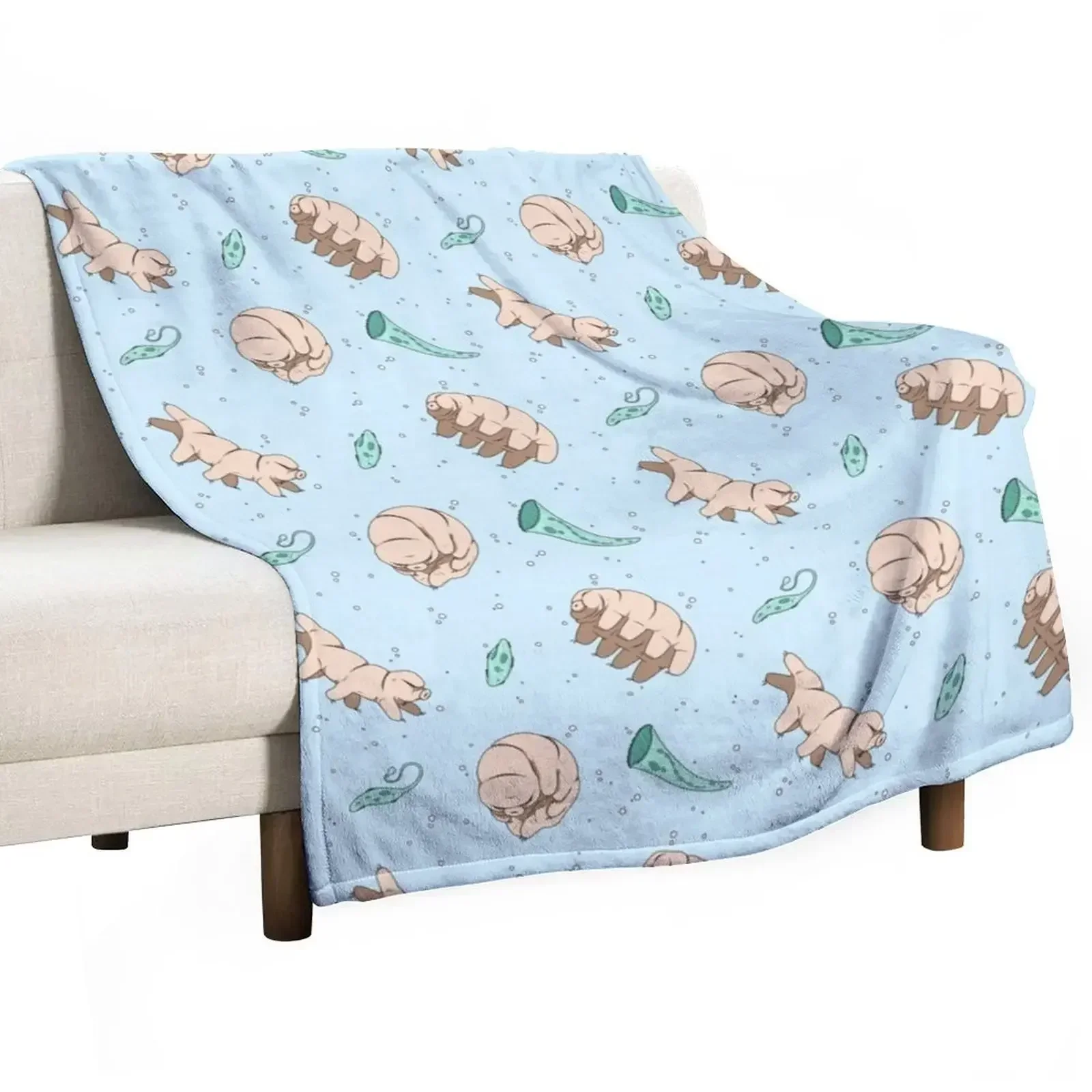 

Tardigrades and Friends Throw Blanket cosplay anime for babies Blankets