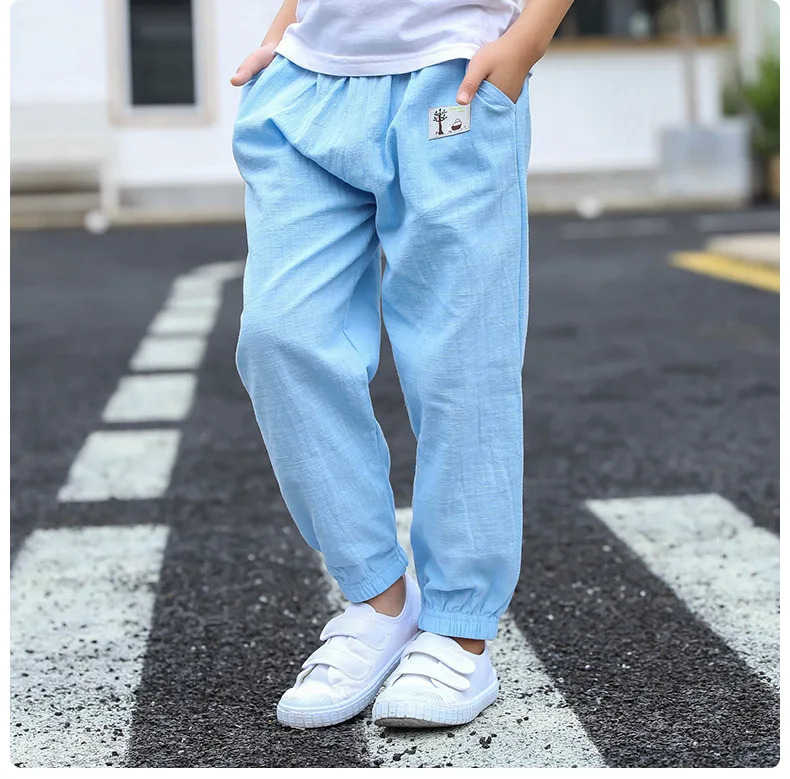 Mückensichere Kinderhose aus Reiner Baumwolle Sommerliche Dünne und Lockere Kinder-Laternenhose Lässige Hosen für Jungen und Mädchen – Detail 16