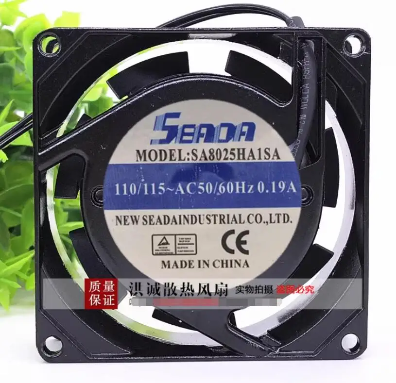 

SEADA sa8025ha1sa AC 110V/115V 0.19A 80x80x25mm 2-Wire Server Cooling Fan