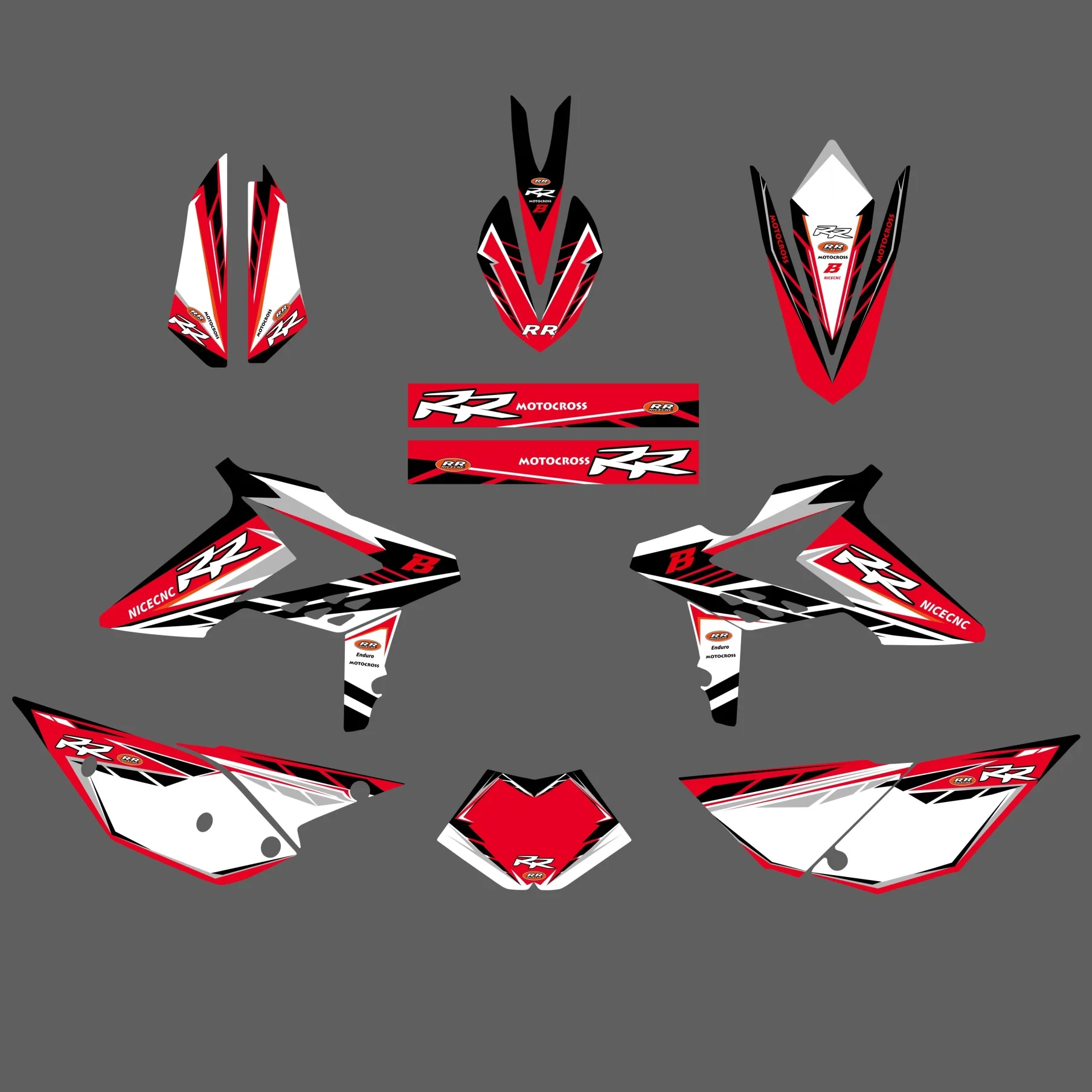 For BETA 2013-2017 RR 300 RR 125 250 300 350 390 400 430 450 498 500 520 Motorcycle Graphics Background Decals Sticker Customize