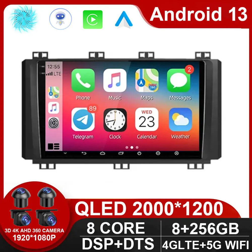 For SEAT Ateca Cupra 2016 - 2021 Android 13 Touch Screen Autoradio Car Stereo Radio Video Player Navigation GPS Multimedia