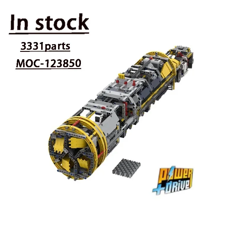 

MOC-123850 Electric Tunnel Boring Machine Splicing Assembly Building Block Model3331 PartsBuilding Block Children's Birthday Toy