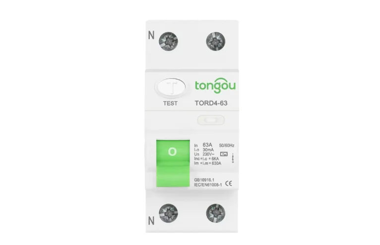 RCD RCCB Type B Earth Leakage Residual Current Circuit Breaker Evse 2P 4P AC 40a 63a 30ma 100ma 300ma 10KA Din Rail