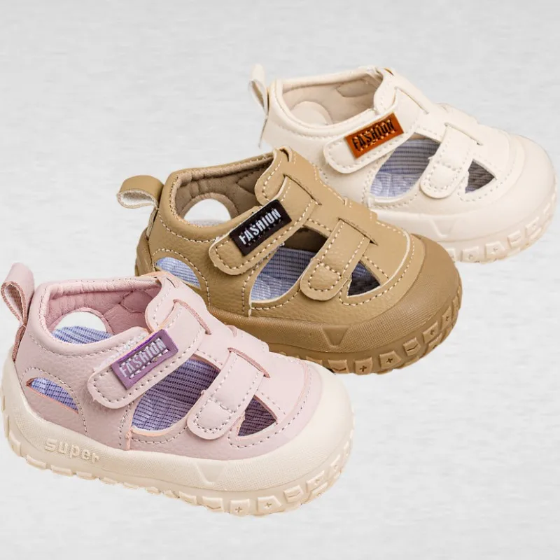 

Girls' Sandals Summer and Autumn New Style Non slip Breathable Baotou Beach Shoes Boys' and Baby's Casual Walking Shoes 16-26