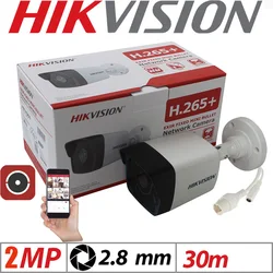 English Version Hikvision DS-2CD1023G0E-I 2MP Bullet Network Camera IP Security POE IR 30m IP67 Motion Detection Hik-Connect APP