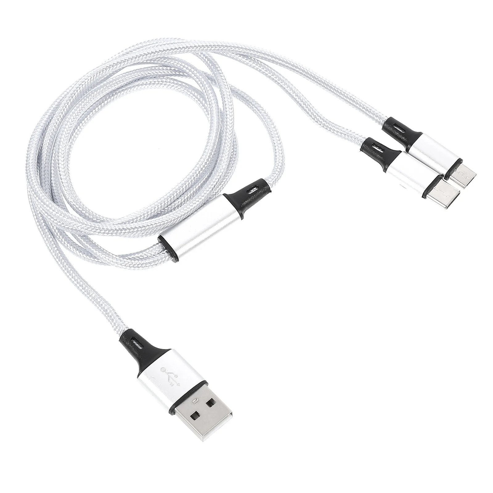 

Type C Data Cable USB Charging Line Cord Double Ended Universal Nylon Multi Phone Fast Transmission Compatible Devices