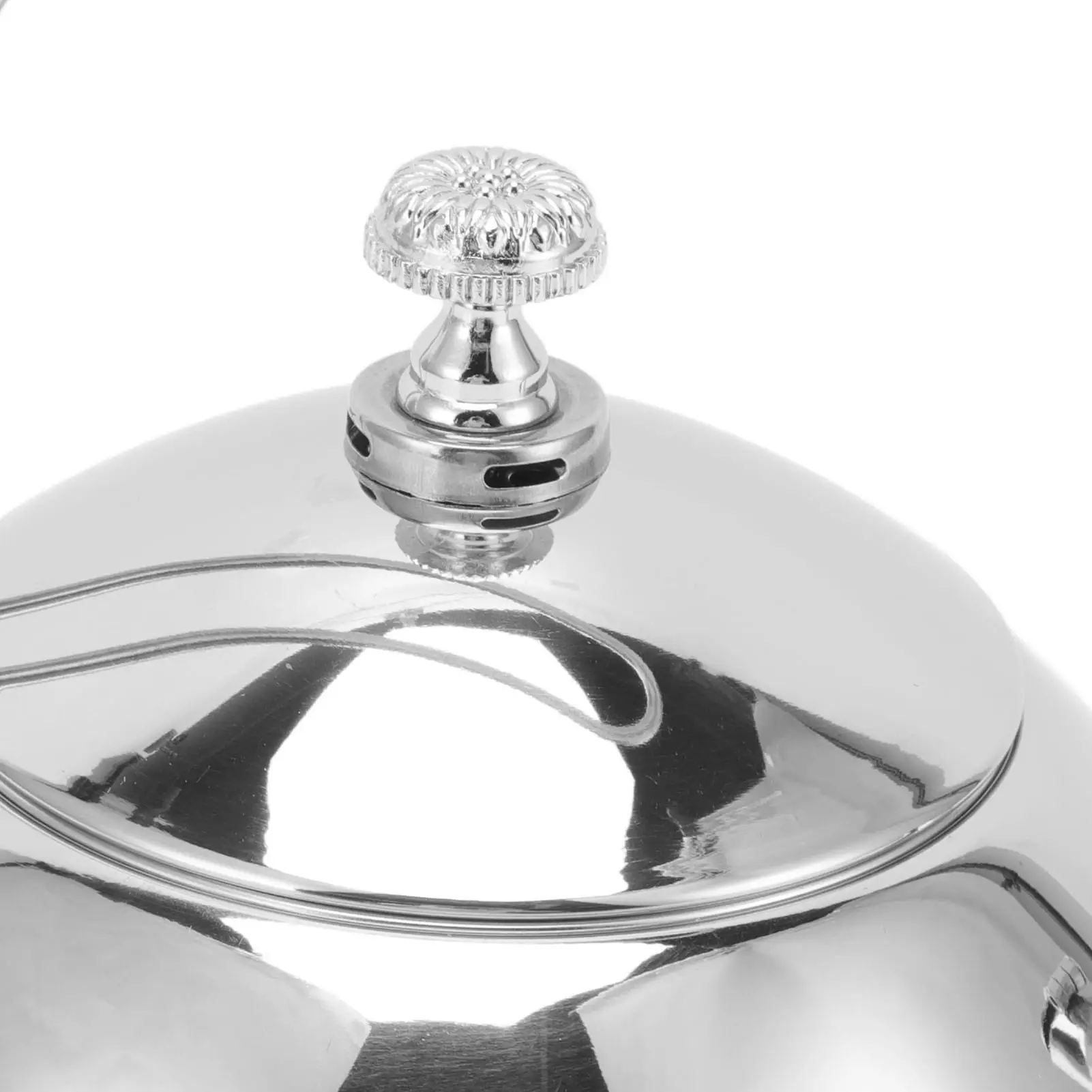 Chaleira de fogão removível de aço inoxidável 1,5L com infusor perfeita para cozinha prata